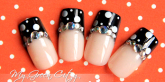 Unhas bolinhas delicadas